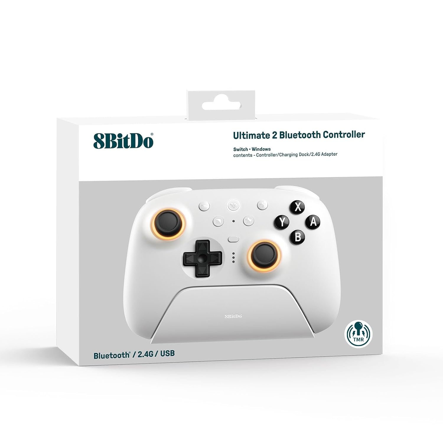 8BitDo 八位堂 獵戶座2代 三模無線控制器 For NS/NS2/PC(白色)