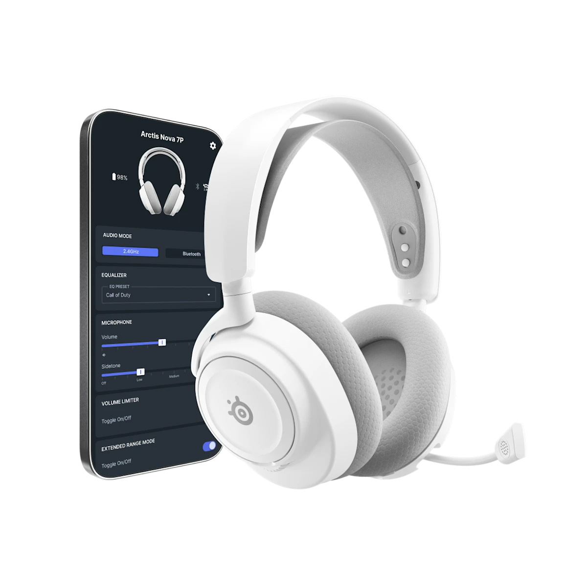 SteelSeries Arctis Nova 7X Wireless Gen 2 三模無線遊戲耳機(61759)(XBOX-白色)