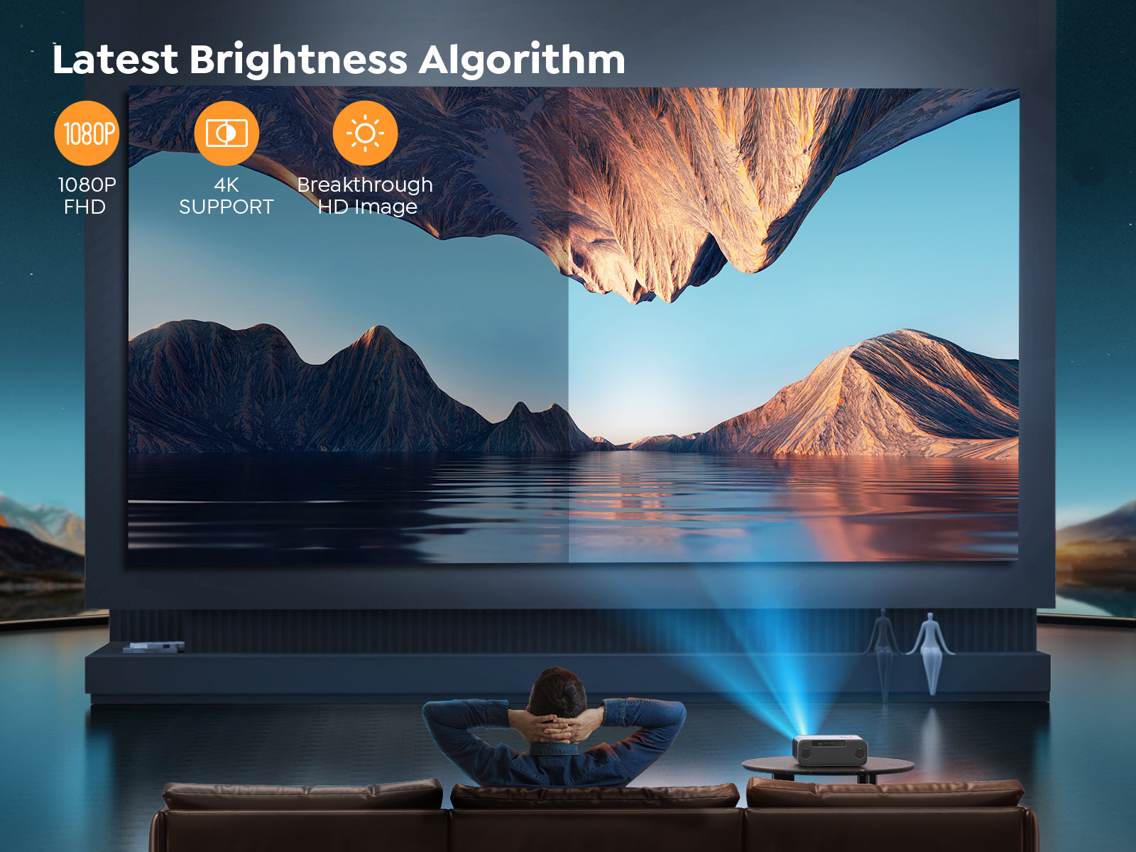 Yaber Pro V9 TV Video Projector 無線投影機