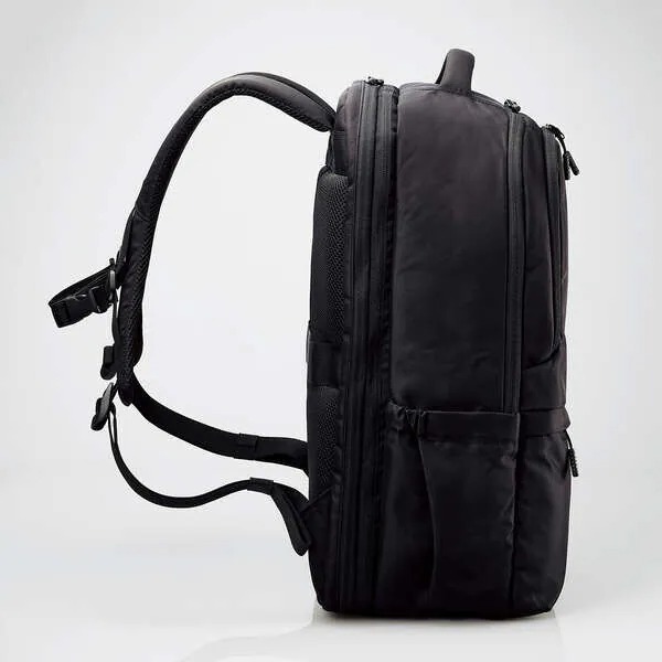ELECOM BUSINESS 27L 可擴展大容量商務背包(黑色)