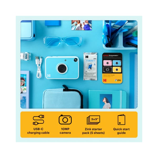 Kodak 柯達 Printomatic+ 即影即有數碼相機(藍色)