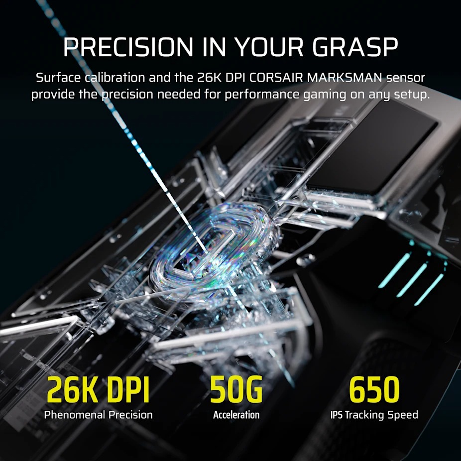 Corsair IRONCLAW WIRELESS SE 無線遊戲滑鼠(黑色)