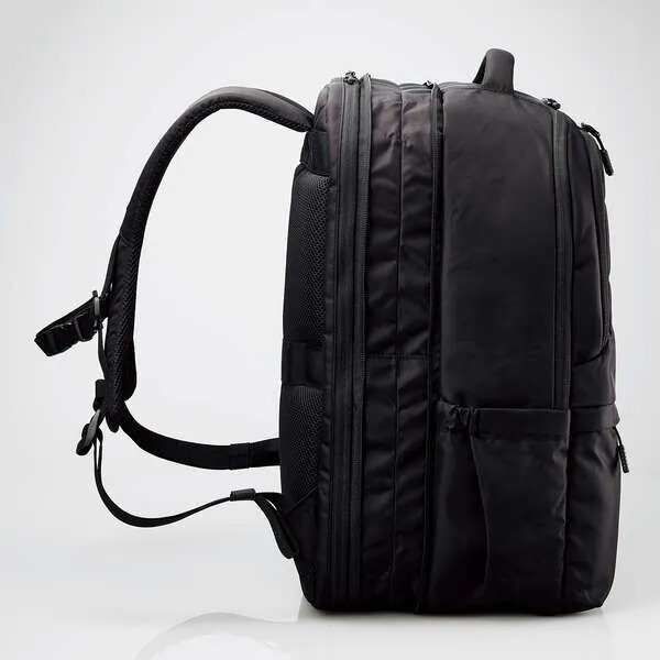 ELECOM BUSINESS 27L 可擴展大容量商務背包(黑色)