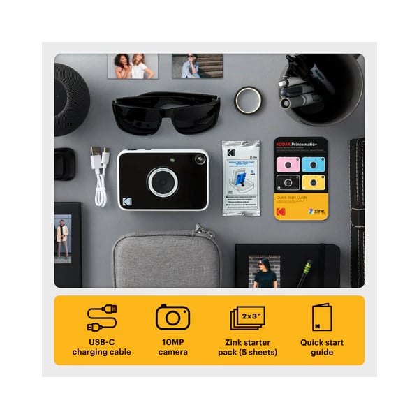 Kodak 柯達 Printomatic+ 即影即有數碼相機(黑色)