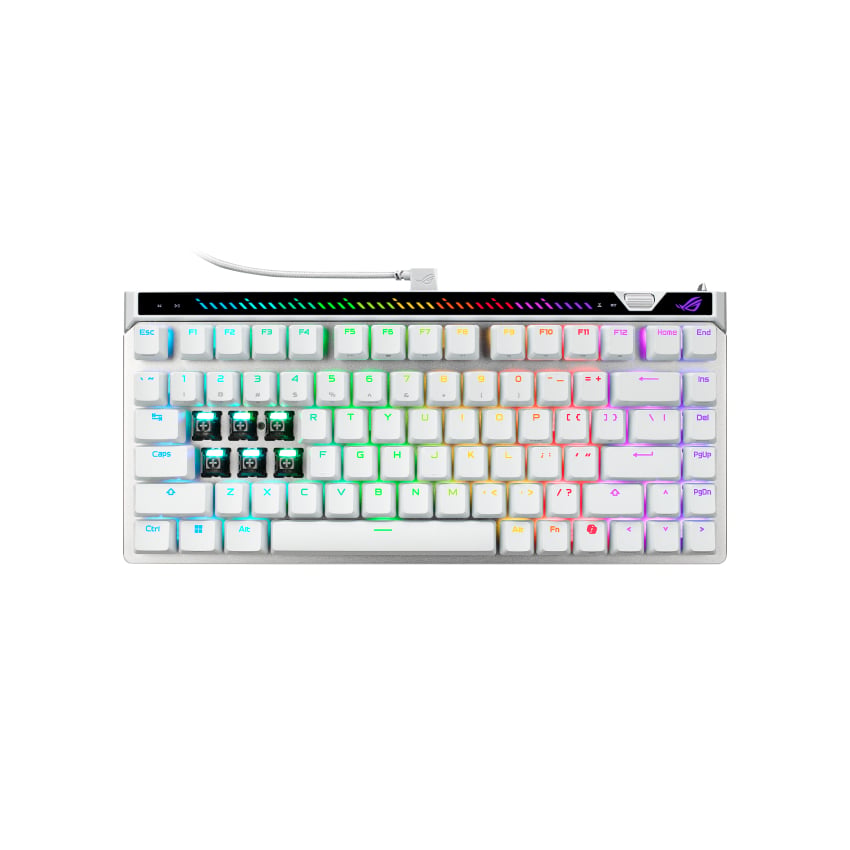 ASUS ROG Falchion Ace 75 HE 有線磁軸遊戲鍵盤(白色-V2磁軸)