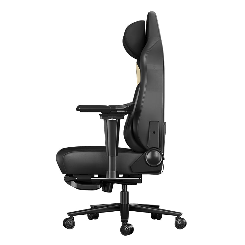 Autofull 傲風 M6系列震動按摩冷暖吹風座墊人體工學電競椅(Pro 2.0-黑色-連腳托)