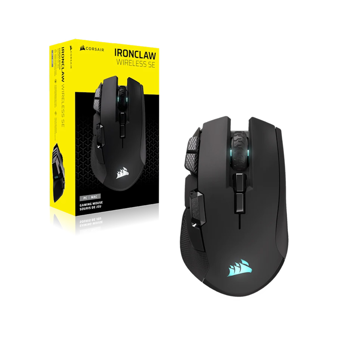 Corsair IRONCLAW WIRELESS SE 無線遊戲滑鼠(黑色)