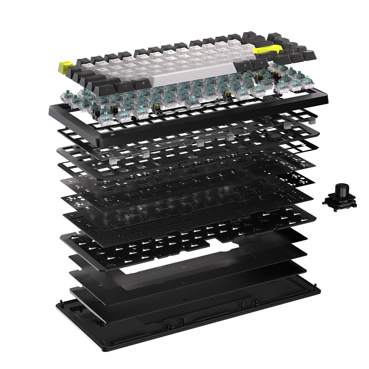 Corsair MAKR PRO 75 客製化磁軸鍵盤(黑色-MGX Hyperdrive)