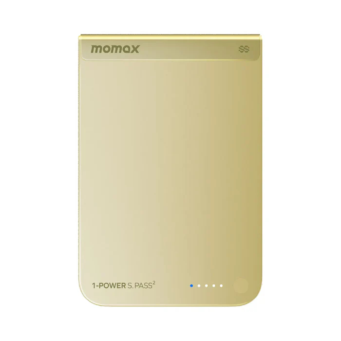 MOMAX 1-Power S.Pass² Qi2 半固態磁吸流動電源(CCC 認證)(IP163Q2)(黃色-10000mAh)