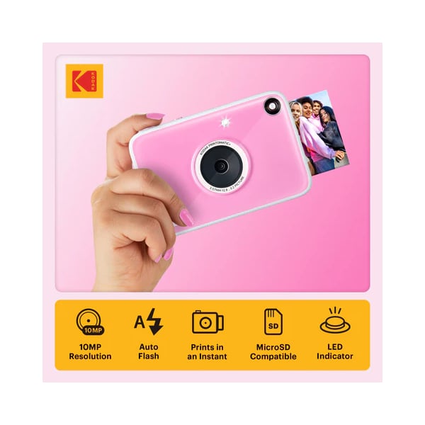 Kodak 柯達 Printomatic+ 即影即有數碼相機(粉紅色)