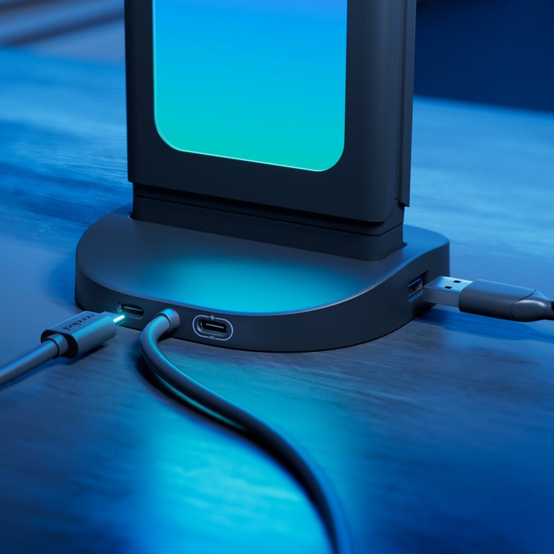 Nanoleaf Gaming Dock 雙面3合1彩光桌面釘板收納架(黑色)