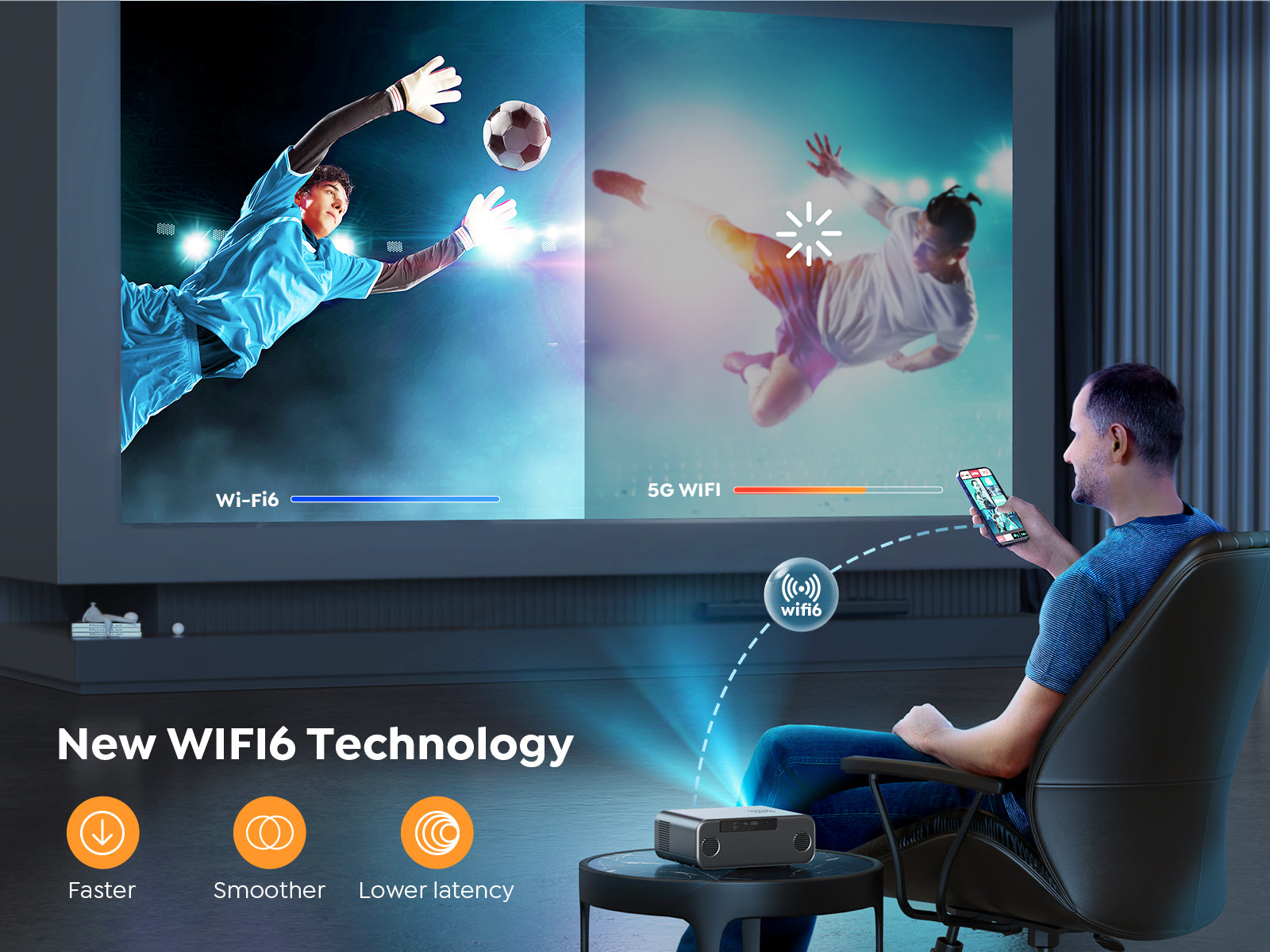 Yaber Pro V9 TV Video Projector 無線投影機