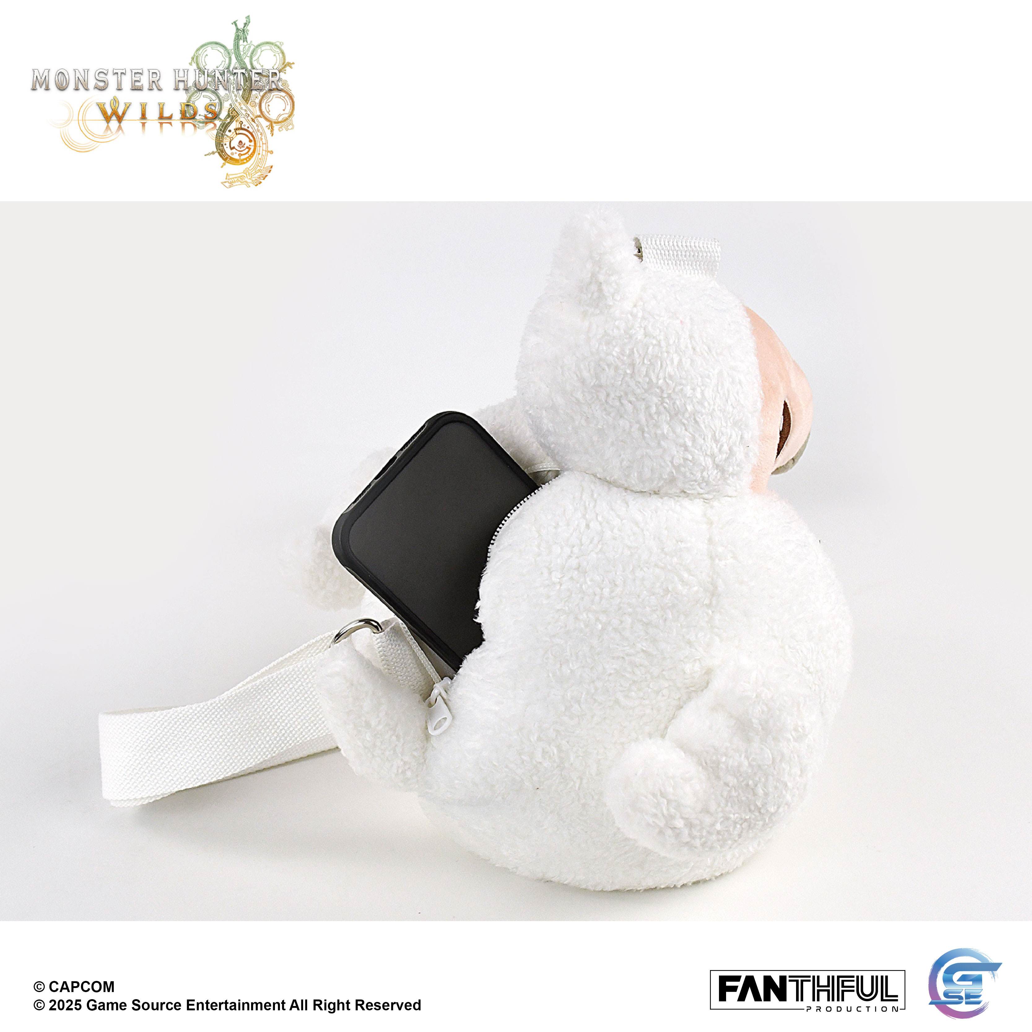 Fanthful《魔物獵人 荒野》Monster Hunter Wilds 毛絨包包(鷺鷹龍寶寶)