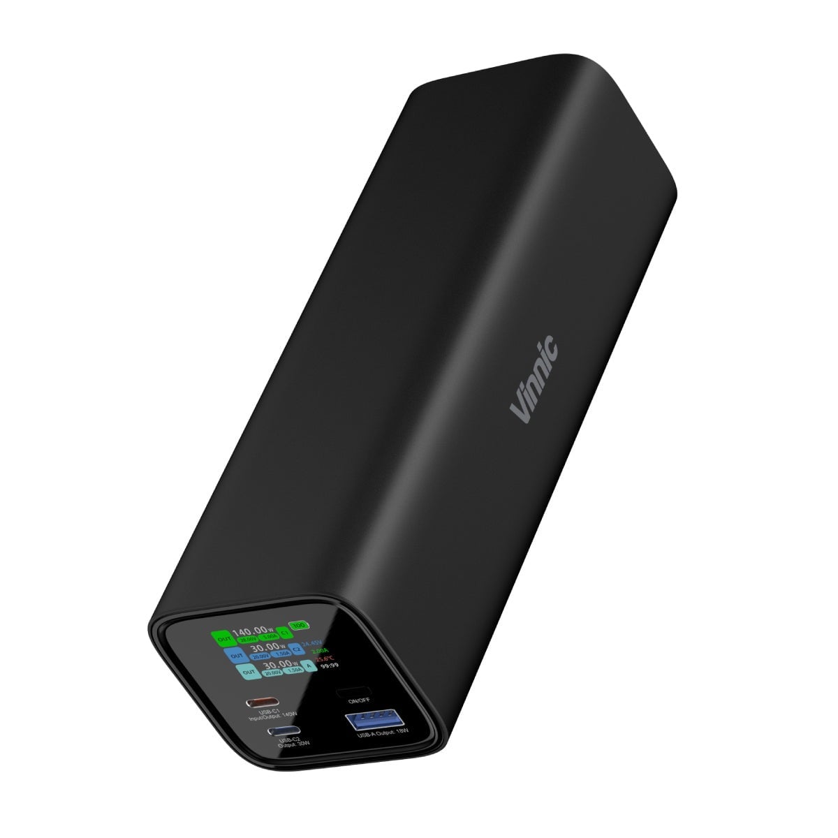 Vinnic Mount Parker 2 140W 27000mAh 行動電源 - 為筆記型電腦和手機快速充電（可攜帶上飛機）(黑色)