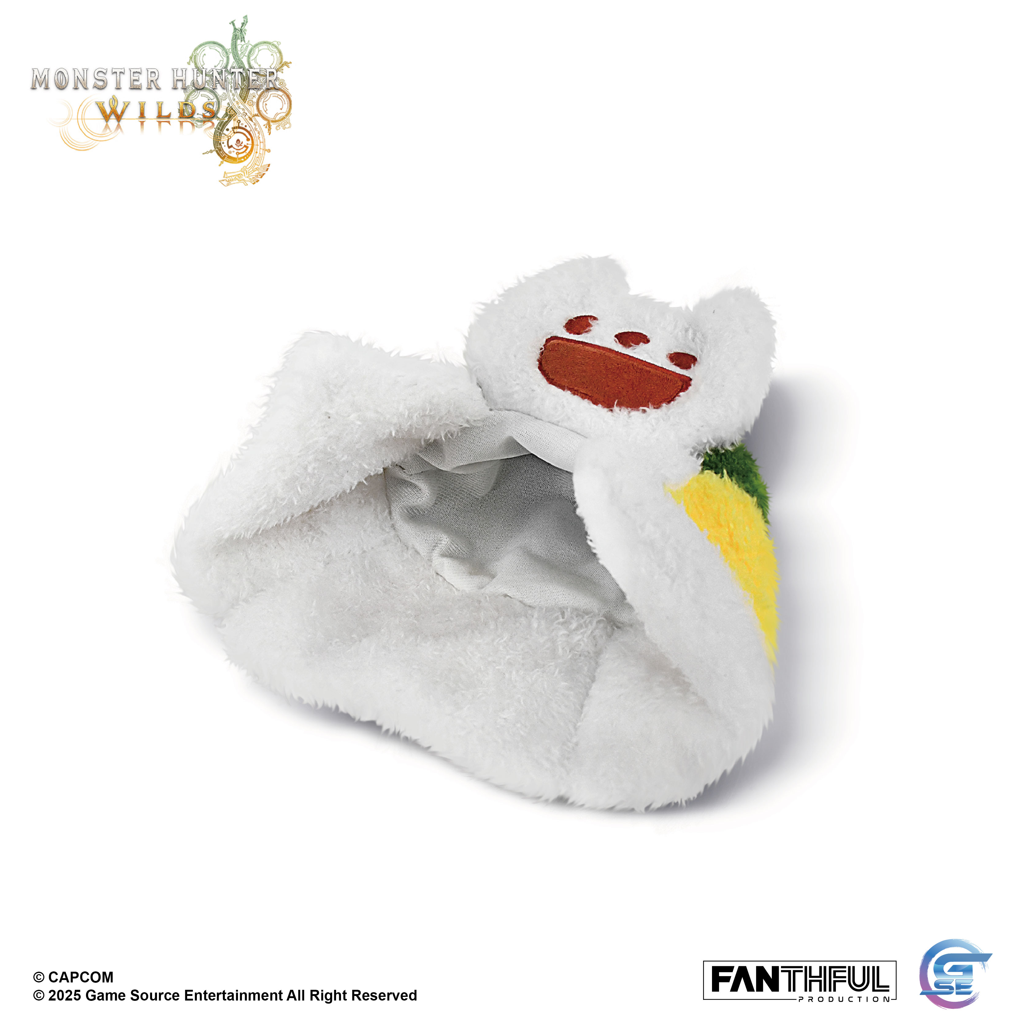 Fanthful《魔物獵人 荒野》Monster Hunter Wilds 毛絨掛件(艾露貓帽子)