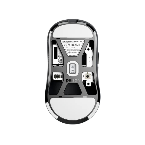 Pulsar CrazyLight系列 X2N 超輕量無線遊戲滑鼠(Medium-Jet Black)