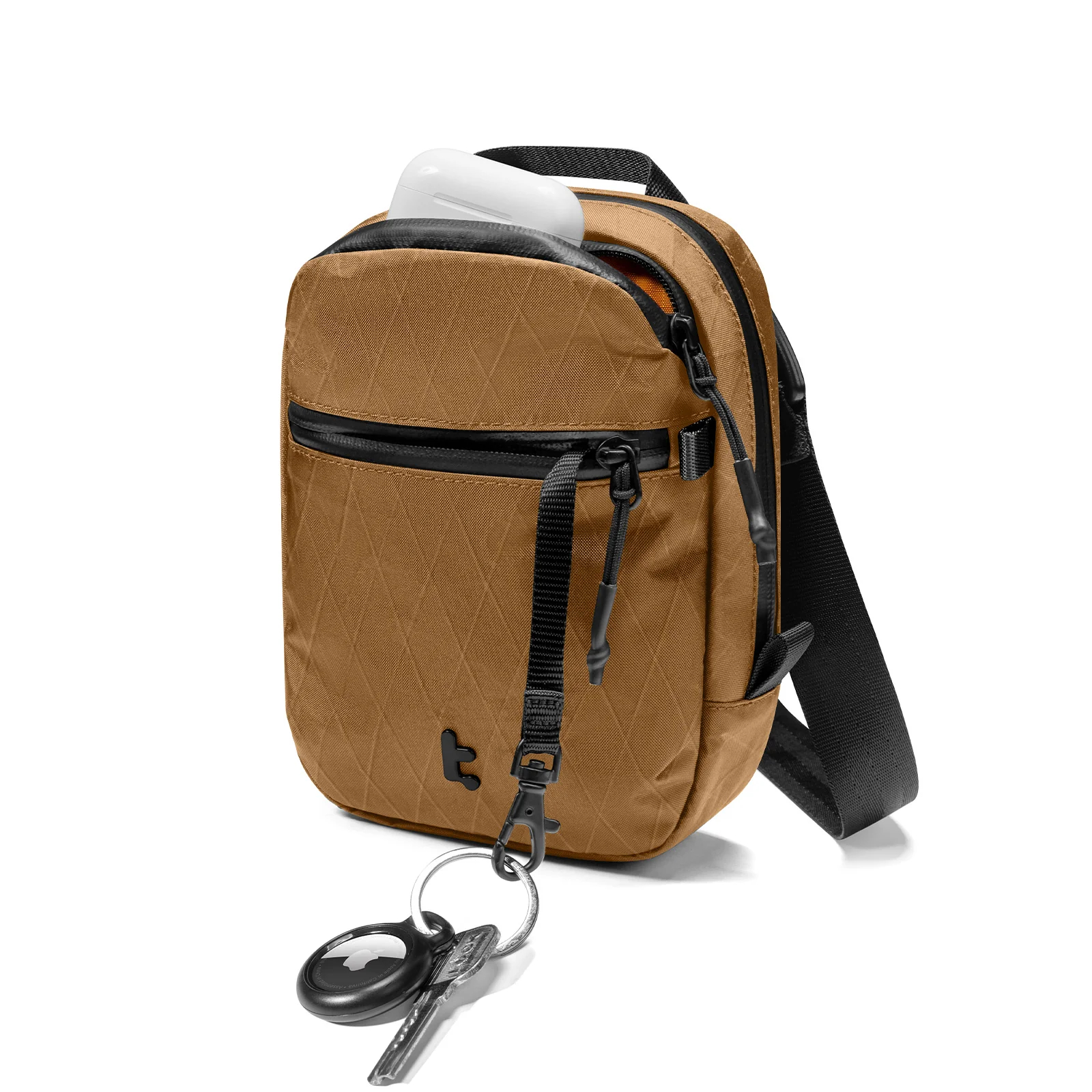 tomtoc Aviator-T37 X-PAC 小型斜孭袋(T37S1Y1)(Brown)