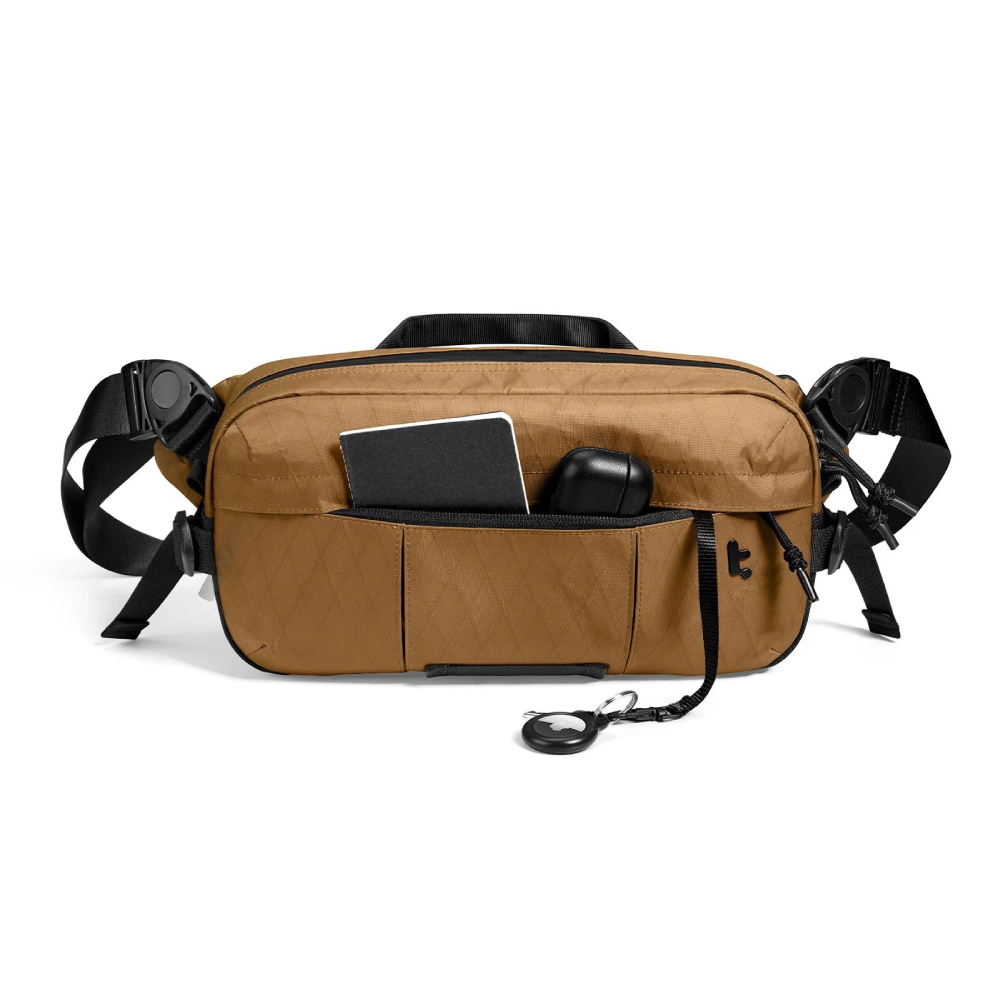 tomtoc Wander-T26 X-Pac 城市探索斜孭袋(可收納Steam Deck OLED/ Switch 2/ ASUS ROG Ally/ iPad Mini)(T26S1K1)(Brown)