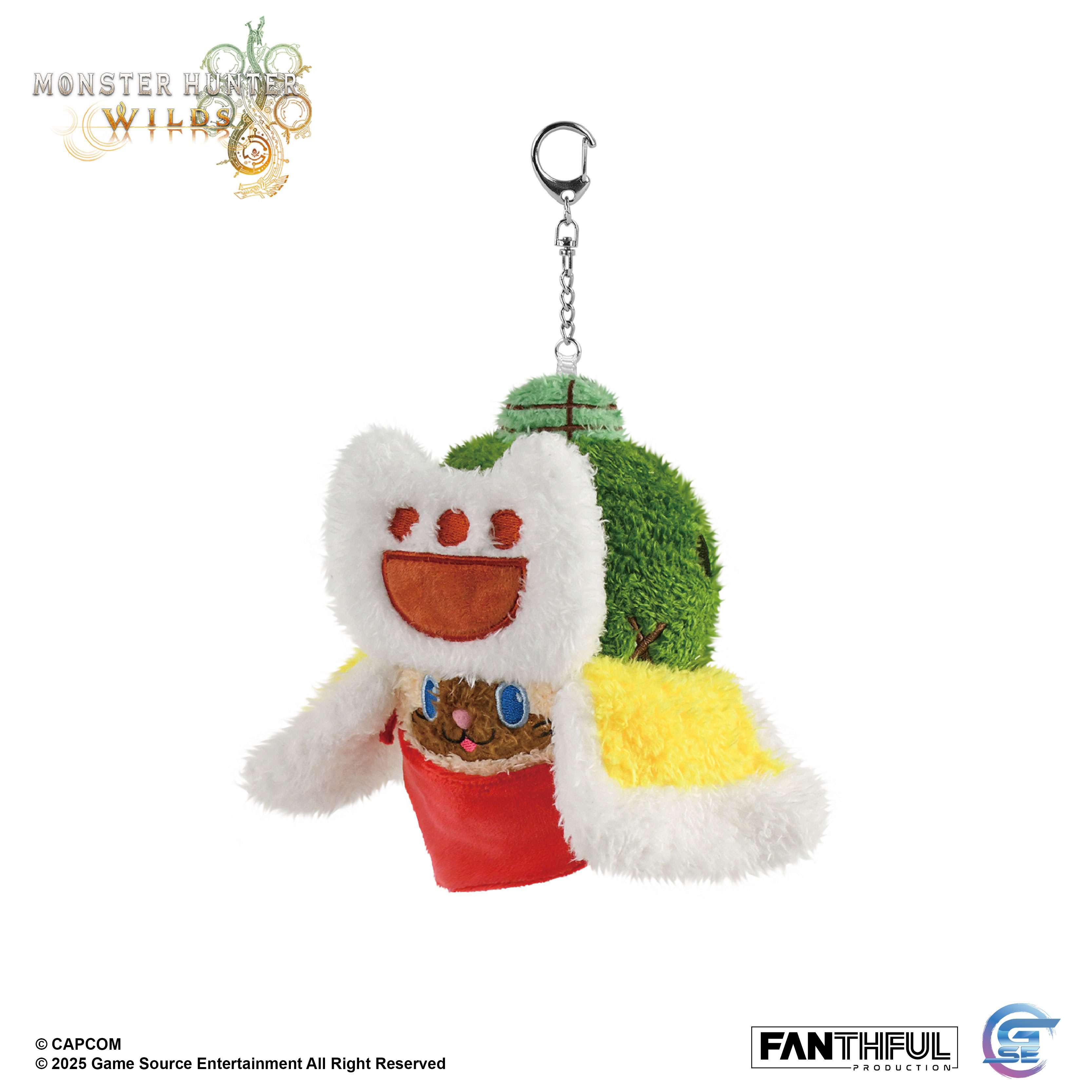 Fanthful《魔物獵人 荒野》Monster Hunter Wilds 毛絨掛件(隨從艾露貓)