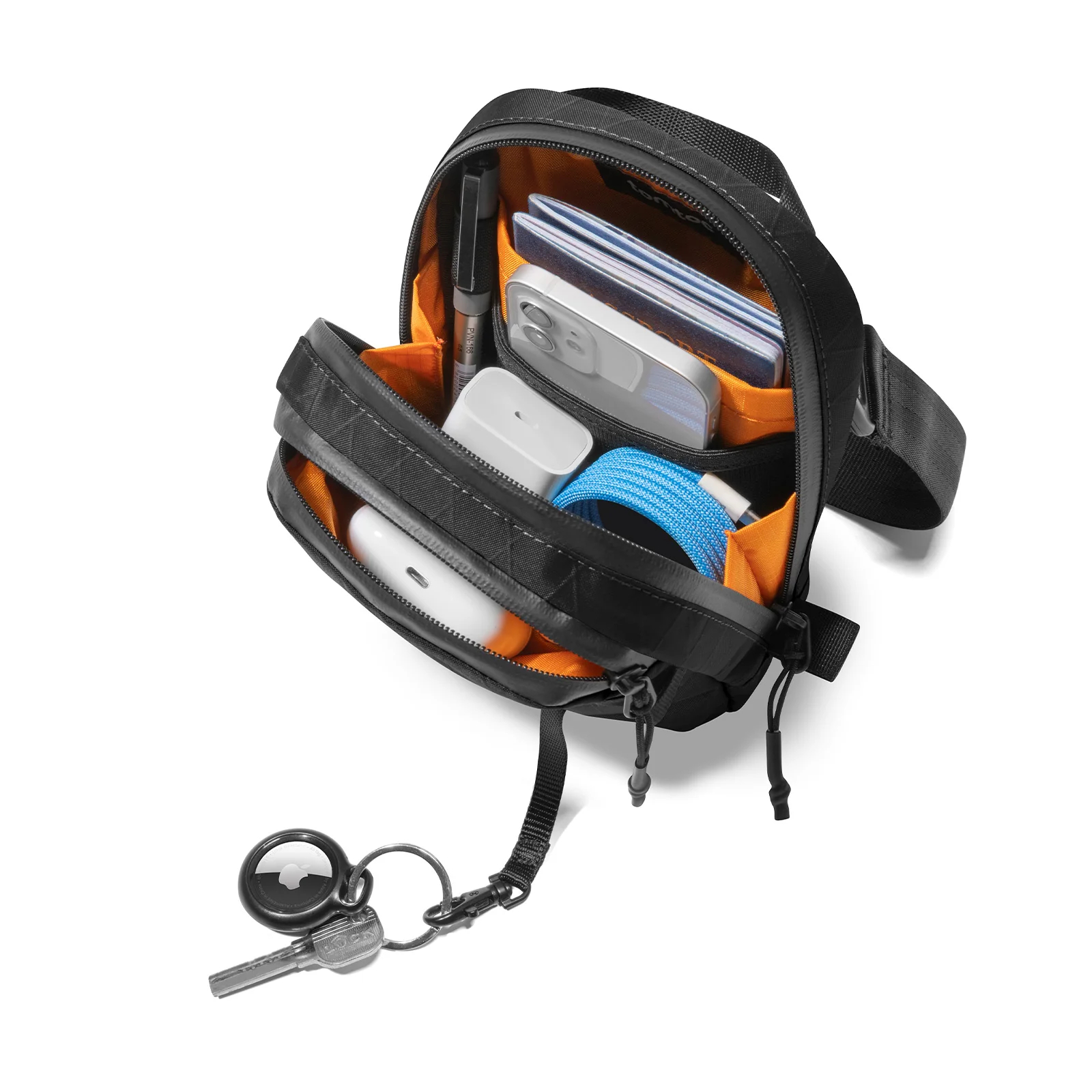 tomtoc Aviator-T37 X-PAC 小型斜孭袋(T37S1D2)(Black)
