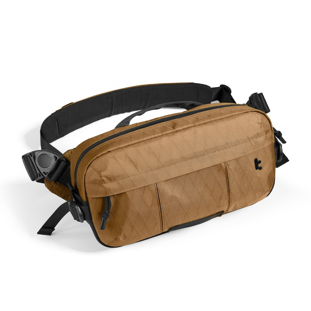 tomtoc Wander-T26 X-Pac 城市探索斜孭袋(可收納Steam Deck OLED/ Switch 2/ ASUS ROG Ally/ iPad Mini)(T26S1K1)(Brown)