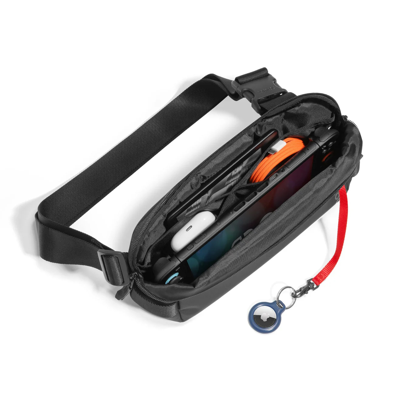 tomtoc Explorer-T21 S 斜肩包(可收納iPad Mini)(T21S1D1)(Black)