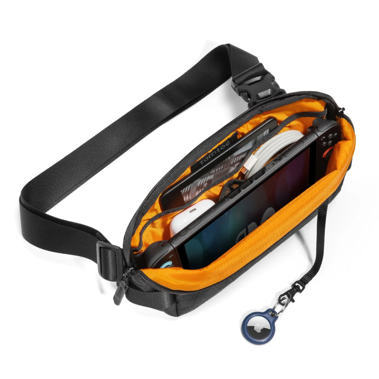 tomtoc Explorer-T21 X-Pac S Pro 斜肩包(可收納iPad Mini)(T21S1D2)(Black)