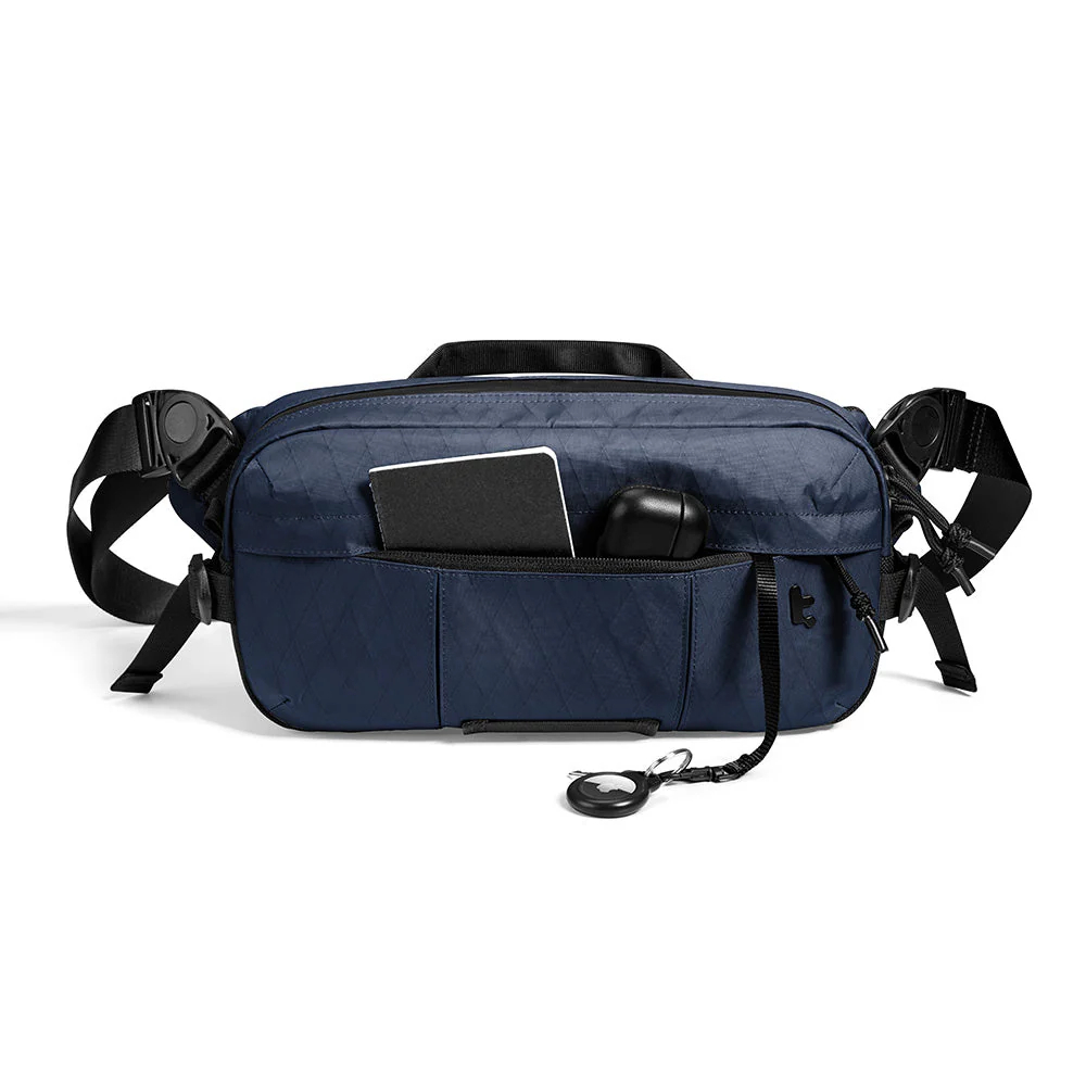 tomtoc Wander-T26 X-Pac 城市探索斜孭袋(可收納Steam Deck OLED/ Switch 2/ ASUS ROG Ally/ iPad Mini)(T26S1B1)(Navy Blue)
