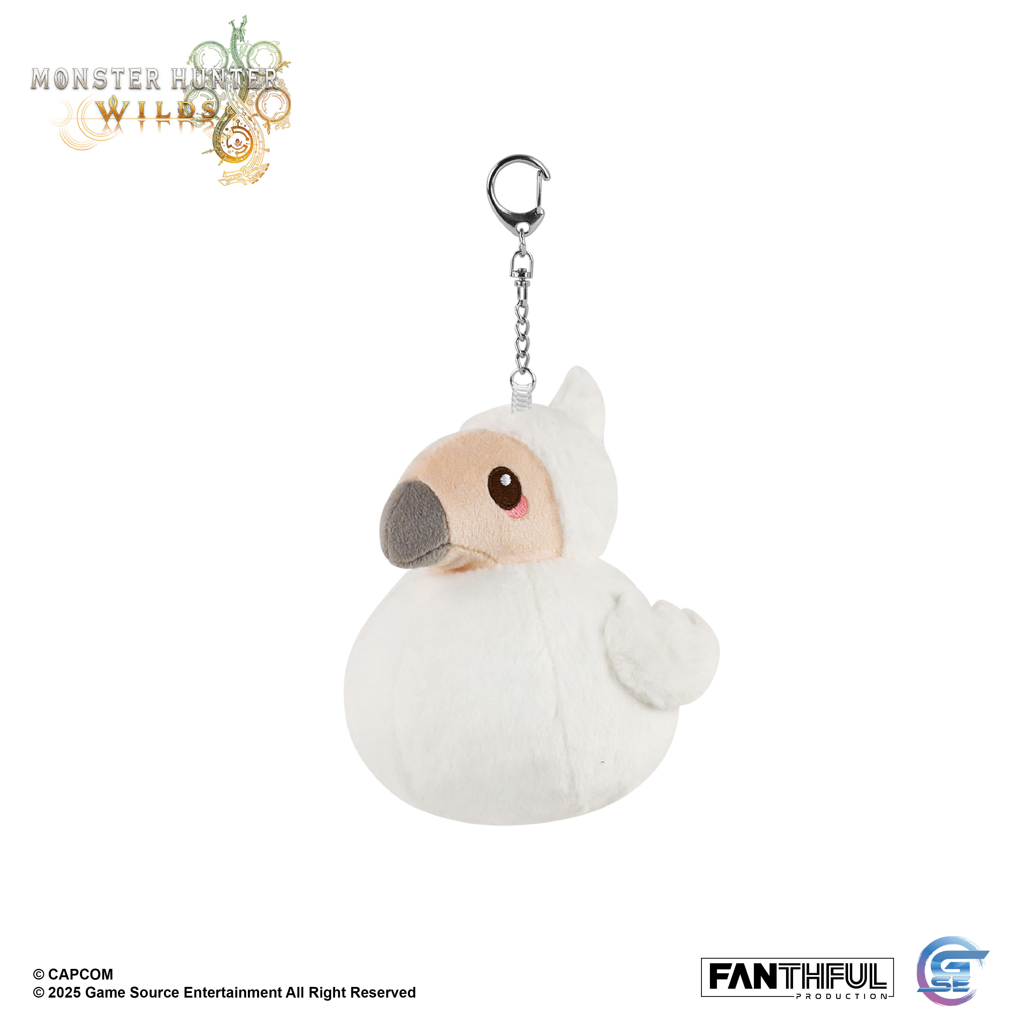 Fanthful《魔物獵人 荒野》Monster Hunter Wilds 毛絨掛件(鷺鷹龍寶寶)