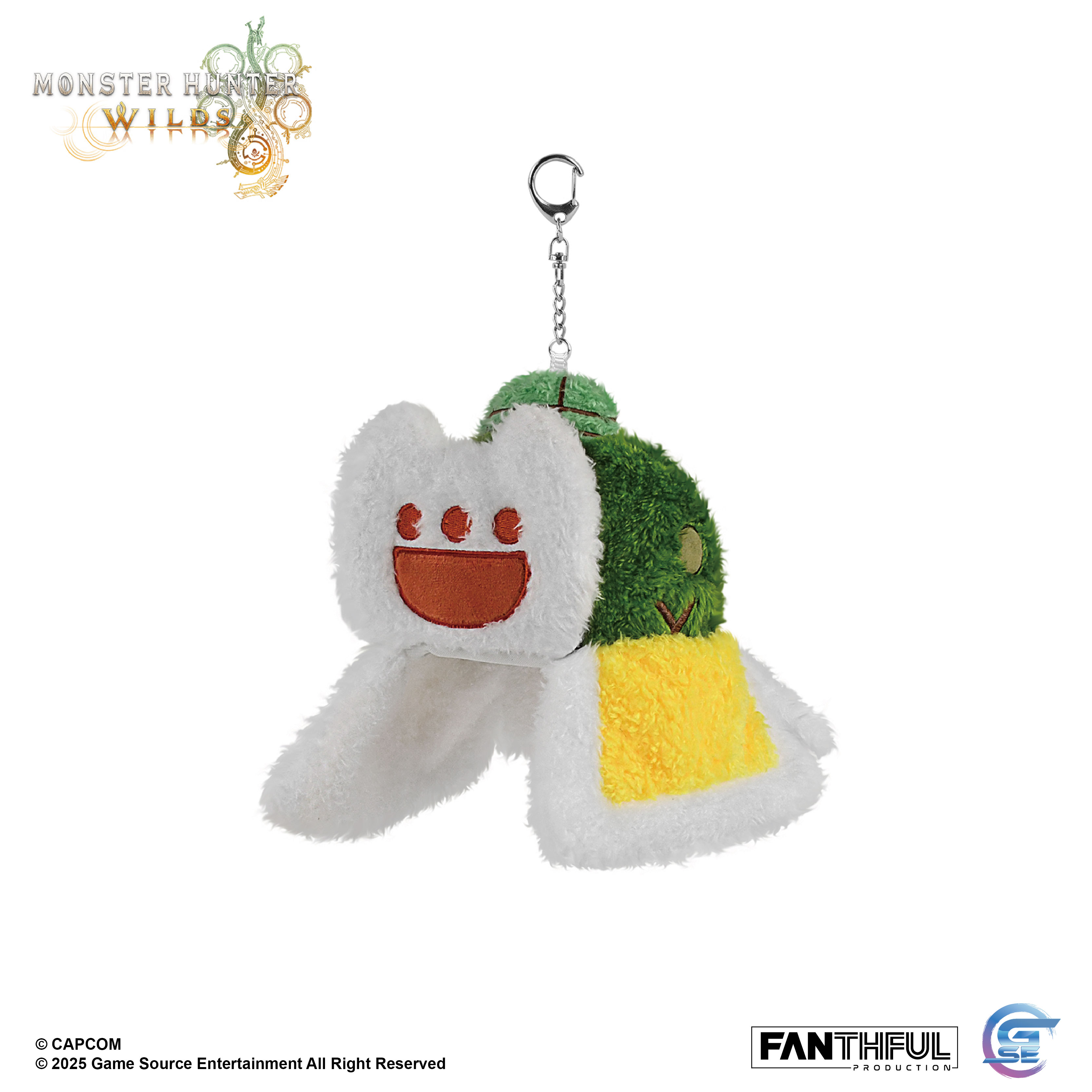 Fanthful《魔物獵人 荒野》Monster Hunter Wilds 毛絨掛件(艾露貓帽子)