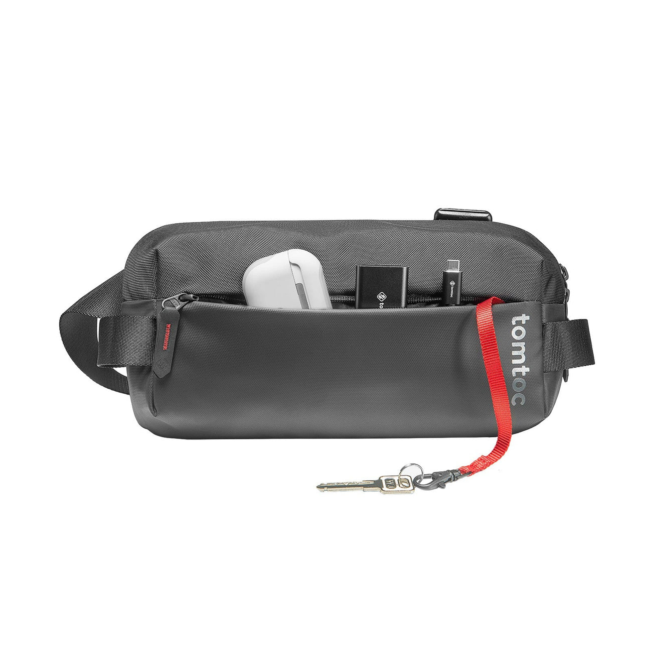 tomtoc Explorer-T21 S 斜肩包(可收納iPad Mini)(T21S1D1)(Black)