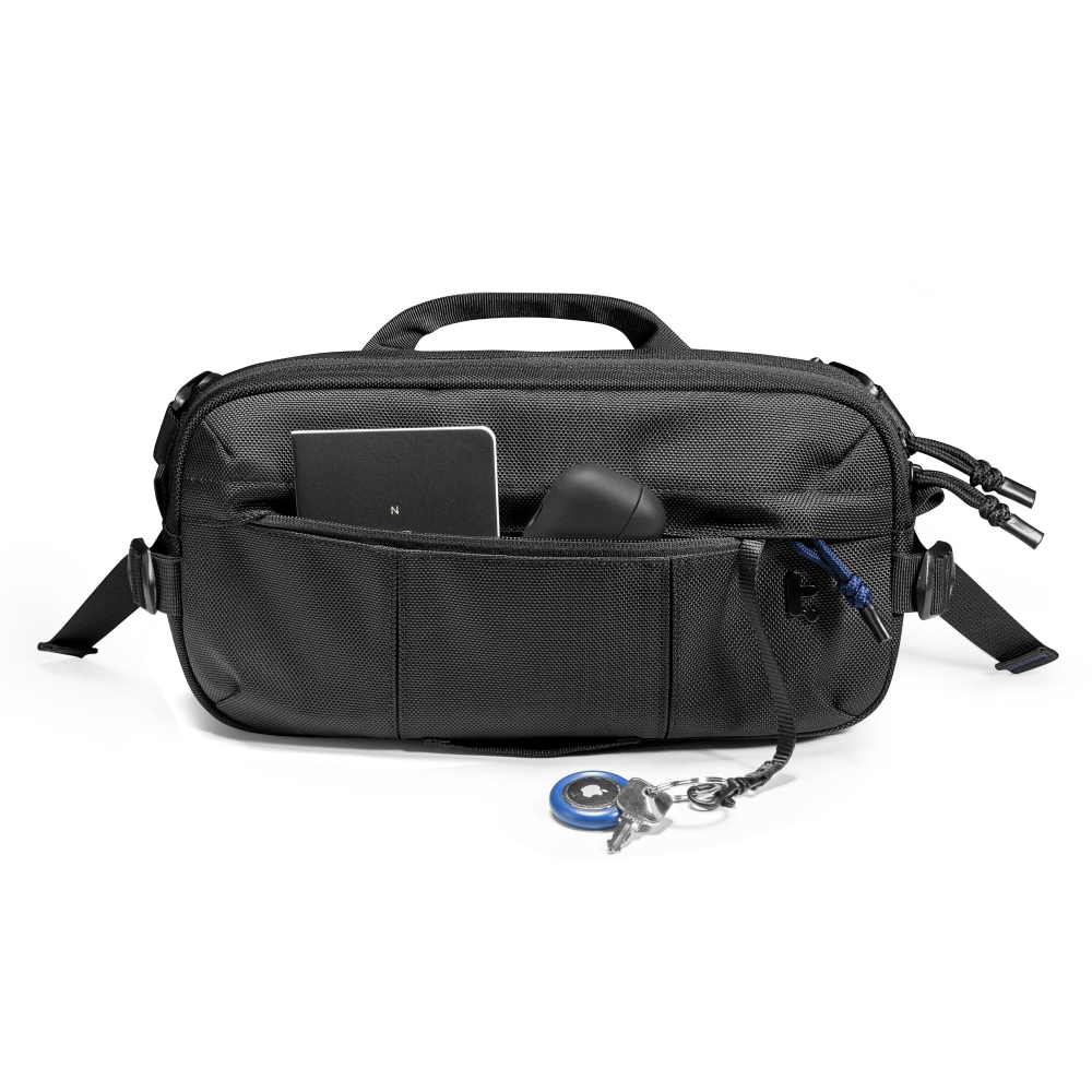 tomtoc Wander-T26 Cordura 城市探索斜孭袋(可收納Steam Deck OLED/ Switch 2/ ASUS ROG Ally/ iPad Mini)(T26S1D1)(Black)