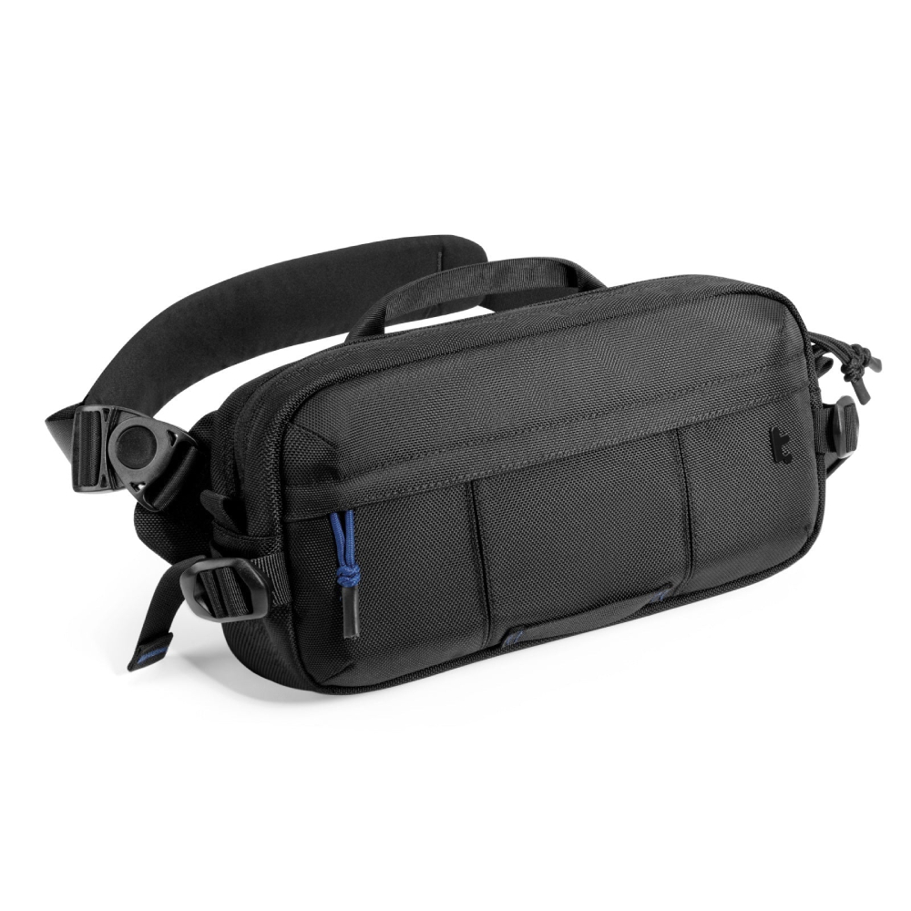 tomtoc Wander-T26 Cordura 城市探索斜孭袋(可收納Steam Deck OLED/ Switch 2/ ASUS ROG Ally/ iPad Mini)(T26S1D1)(Black)