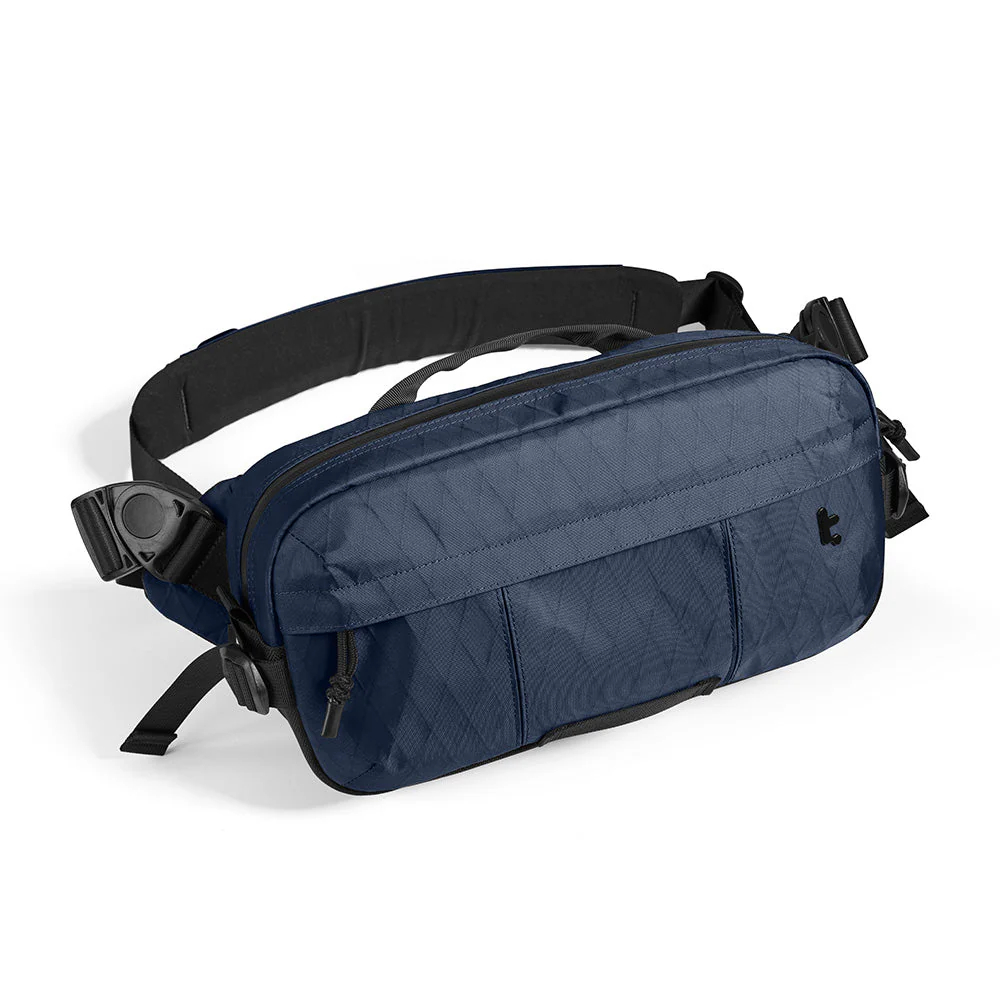 tomtoc Wander-T26 X-Pac 城市探索斜孭袋(可收納Steam Deck OLED/ Switch 2/ ASUS ROG Ally/ iPad Mini)(T26S1B1)(Navy Blue)
