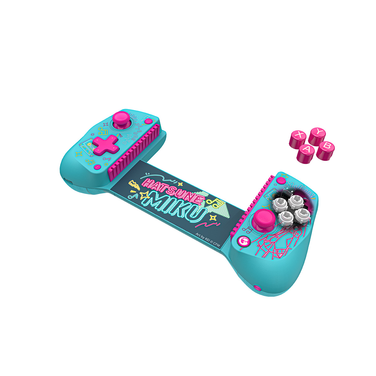 GameSir X5s 藍牙無線拉伸手機控制器(支援Android、iOS及NS2)(Miku 聯名版)