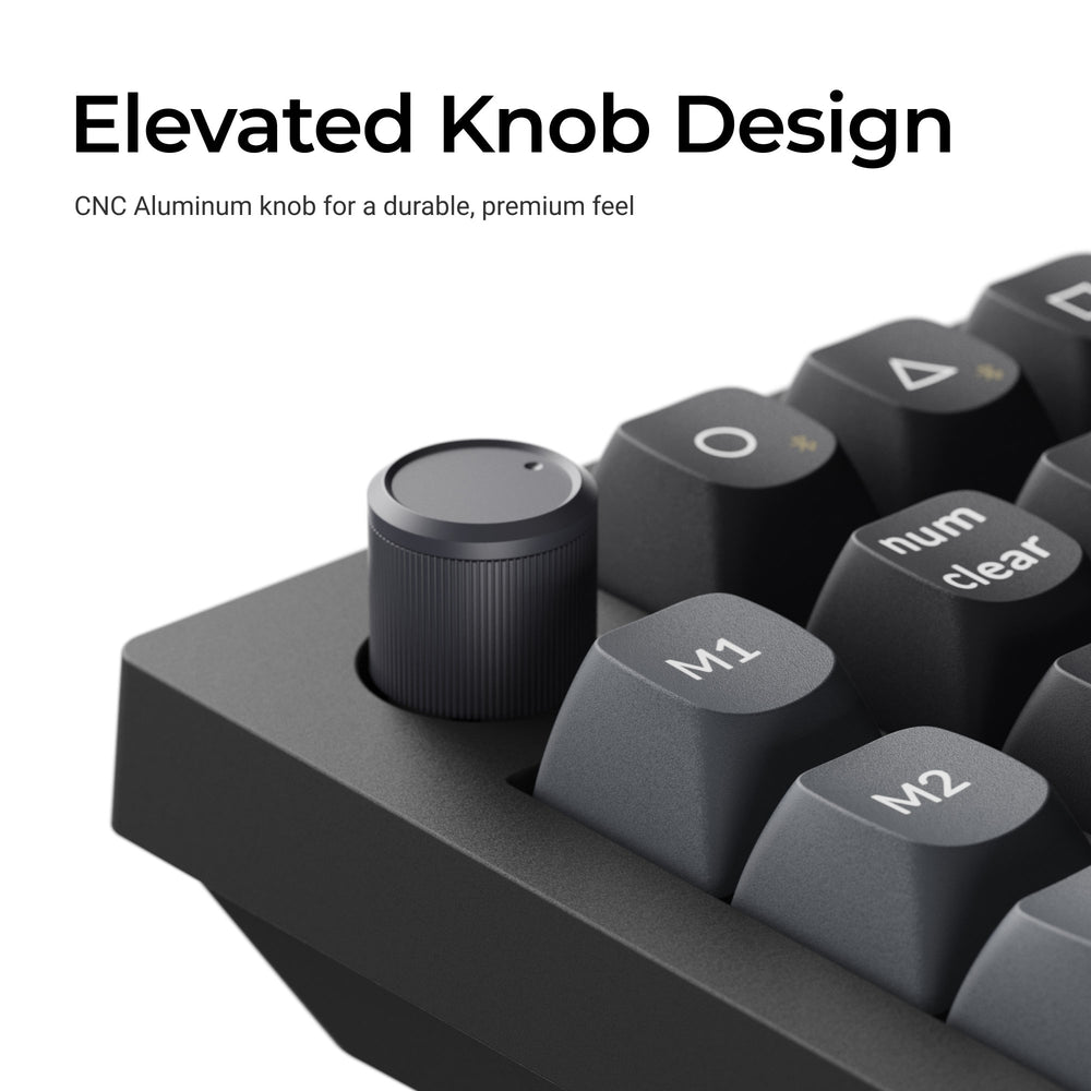 Keychron V0 Ultra 8K (V0U-D4) ZMK 有旋鈕三模無線數字鍵盤(Keychron Silk POM 香蕉軸)