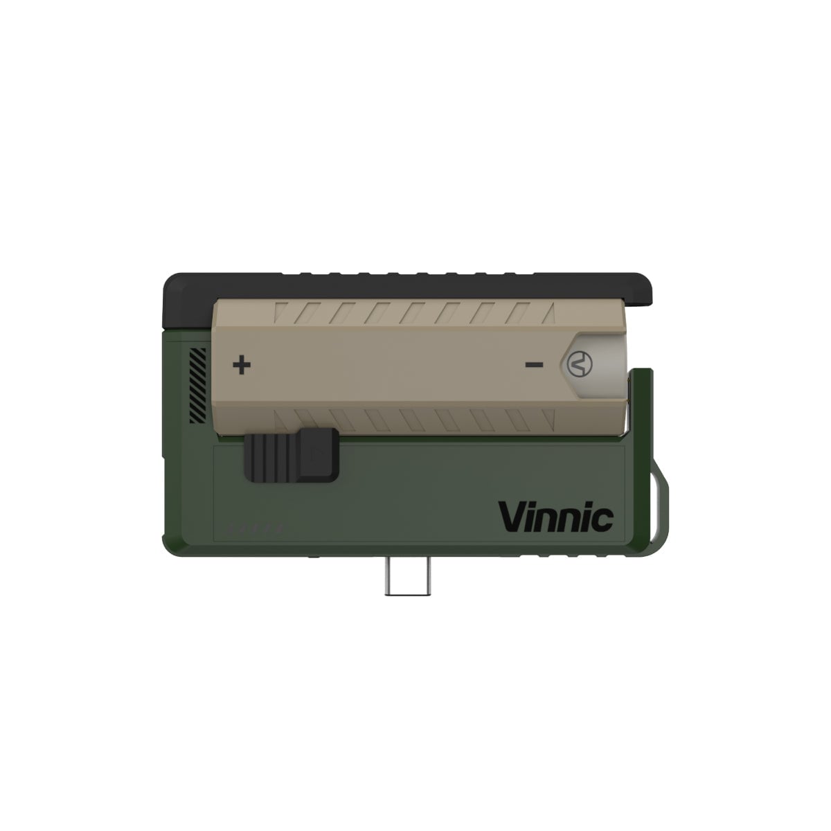 Vinnic Rendezvous 5000mAh 可換電 Type-C 直插式 雙輸出行動電源 (附21700電池兩枚)(軍事綠)