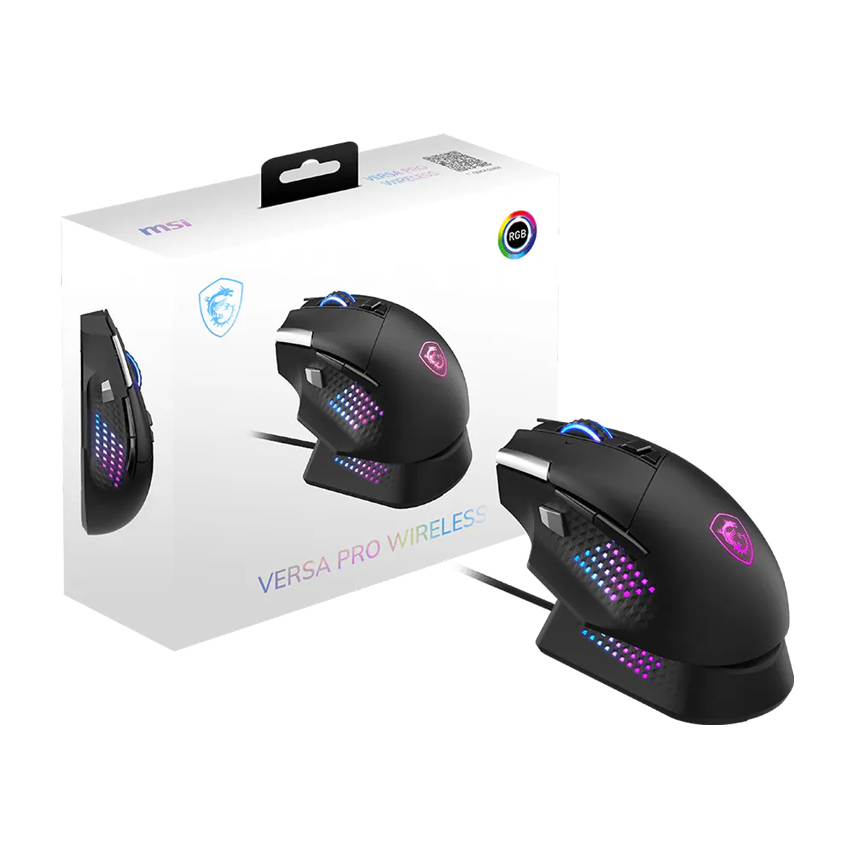 MSI Versa Pro Wireless 無線遊戲滑鼠連Dock Pro充電座