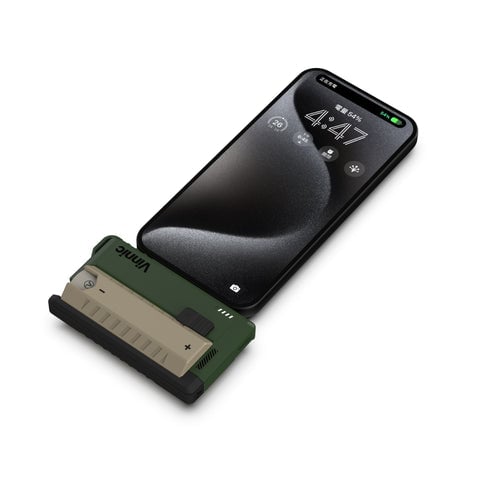 Vinnic Rendezvous 5000mAh 可換電 Type-C 直插式 雙輸出行動電源 (附21700電池兩枚)(軍事綠)