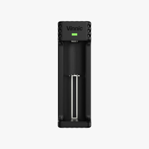 Vinnic 18650 / 21700 圓柱形鋰電池充電器(黑色)