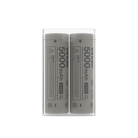 Vinnic Rendezvous 5000mAh 可換電 Type-C 直插式 雙輸出行動電源 (附21700電池兩枚)(軍事灰)