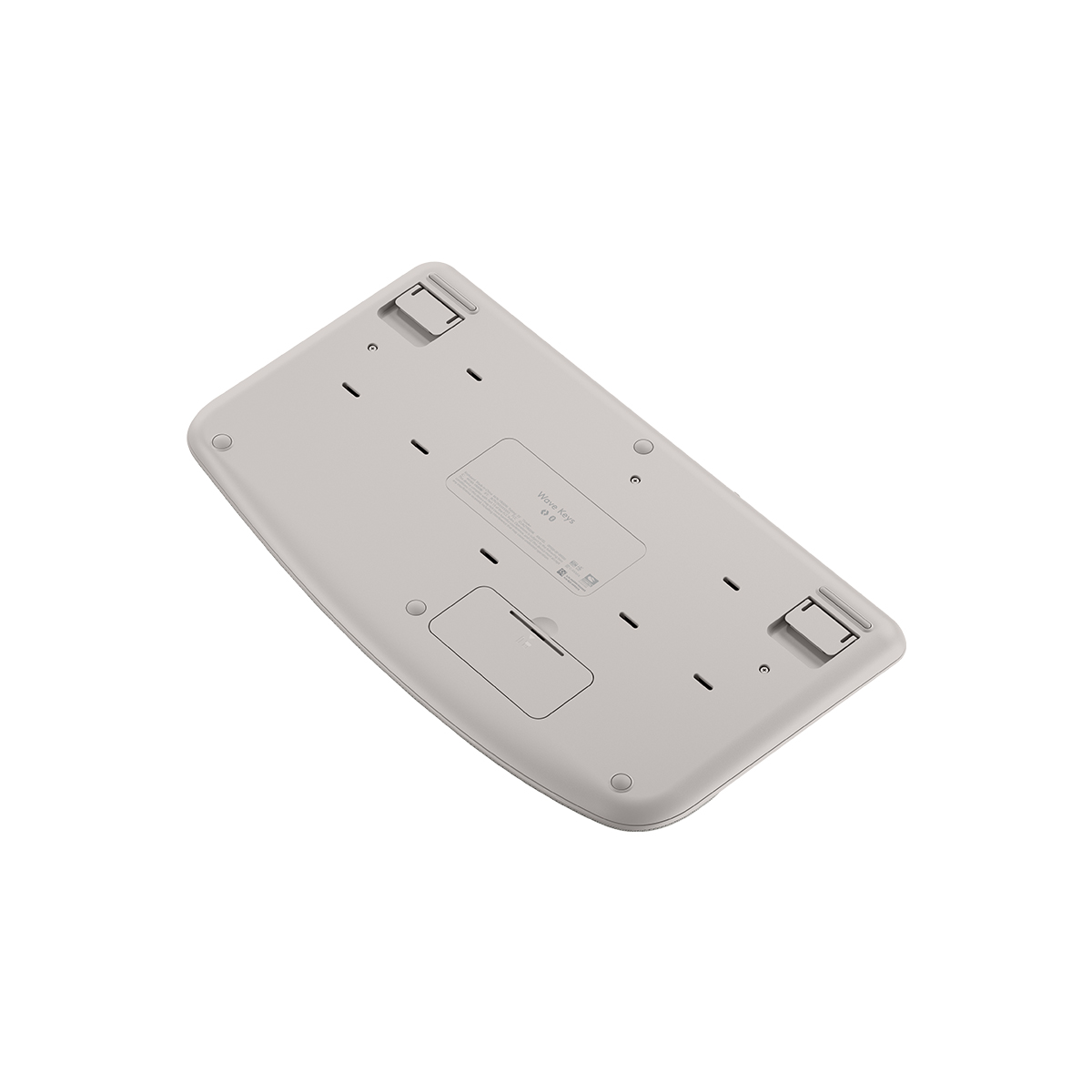 Logitech Wave Keys 人體工學鍵盤(迷霧灰-中文版)