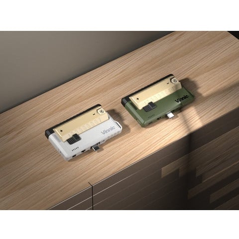 Vinnic Rendezvous 5000mAh 可換電 Type-C 直插式 雙輸出行動電源 (附21700電池兩枚)(軍事綠)